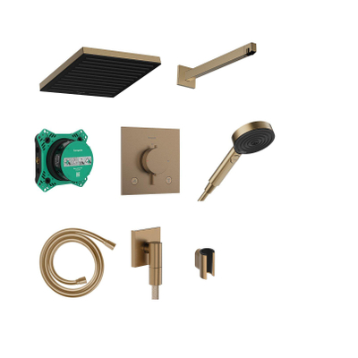 Hansgrohe Pulsify E set de douche encastré - 26cm - brushed bronze