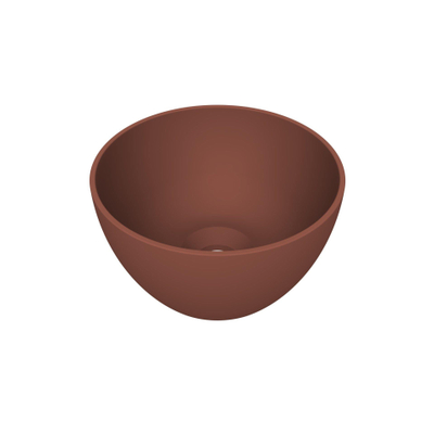 Arcqua Olivia Waskom - 22x22cm - rond - opbouw - mat terracotta OUTLETSTORE