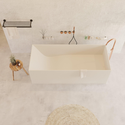 Ideavit Solidstar Baignoire autoportante 180x76cm rectangulaire Solid surface blanc