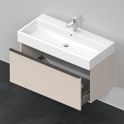 Duravit D-Neo wastafelonderkast 98.4x44x44.2cm 1 lade Taupe Mat