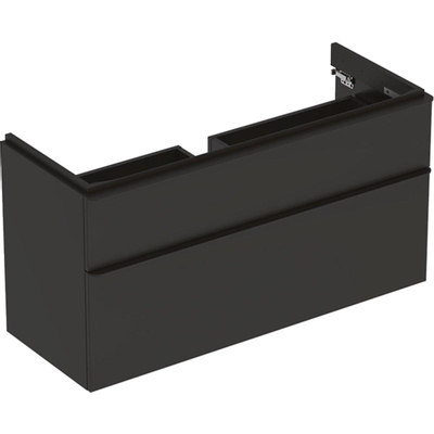 Geberit Smyle Square onderkast - 1184x617x470mm - 2 laden - lava mat (hout)