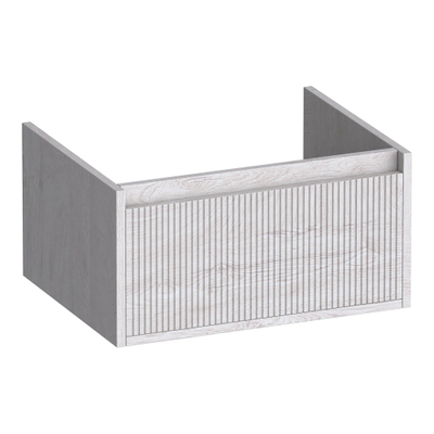 BRAUER Hope Wavy wastafelonderkast 60 1 softclose lade greeploos - 1 sifon uitsparing - Forest Seashell