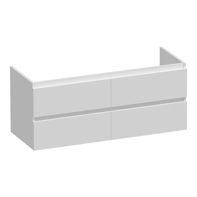BRAUER Joy wastafelonderkast 120 4 softclose lades - greeploos - 2 sifon uitsparingen - mat wit