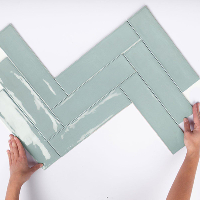 Cifre Cerámica Colonial Carrelage mural - 7,5x30cm - 8.6mm - Jade (Vert)