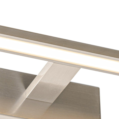 QAZQA Jerre applique murale - 41,5x13,5x5,5cm - LED incluse - IP44 - acier