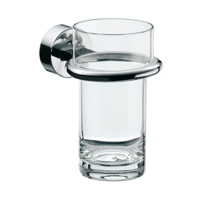 Emco Rondo 2 porte-gobelet avec verre chrome