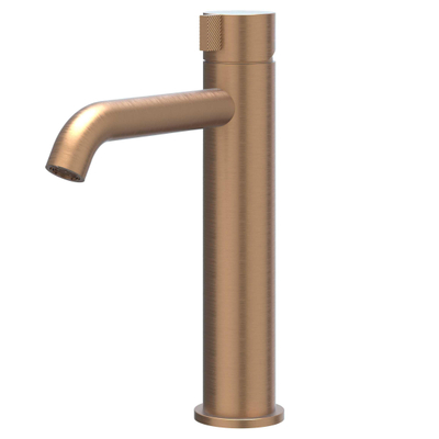 Ivy Tribe wastafelkraan - opbouw - voorsprong 14.5cm - zonder waste - PVD - geborsteld koper