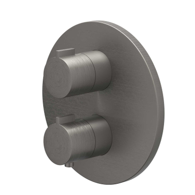 IVY Pact inbouw regendoucheset – Ø30 cm medium hoofddouche – glijstang 80 cm – metal black geborsteld