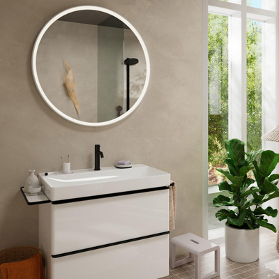 Hansgrohe Tecturis S Mitigeur lavabo - vidage à tirette - bec 11.6 cm - noir mat