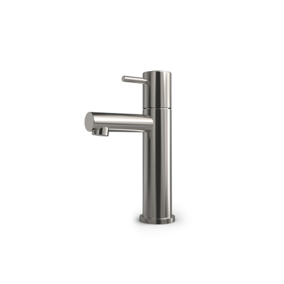 Hotbath Buddy Fonteinkraan - L uitloop 8.5cm - opbouw - geborsteld nikkel