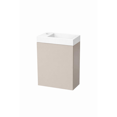 Nemo Durma Fonteinkastset - 40x20x50cm - 1 deur - links - 1 kraangat - links - Taupe