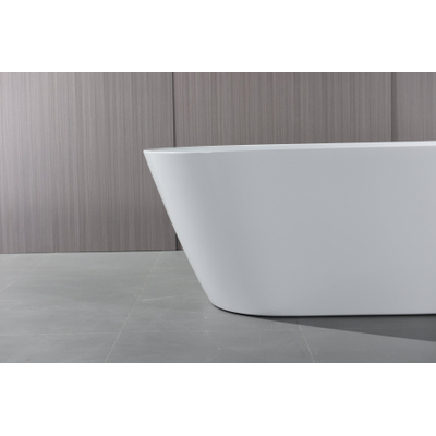 Adema Quattro vrijstaand bad - 180x80x58cm - met afvoer - acryl - glans wit