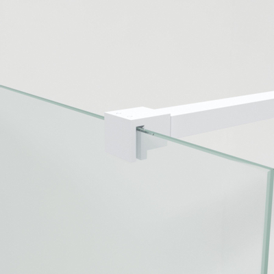 Saniclass Bellini inloopdouche - 90x200cm - helder glas - mat wit SHOWROOMMODEL