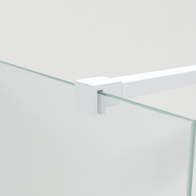 Saniclass Bellini inloopdouche - 90x200cm - helder glas - mat wit