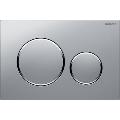 Geberit Sigma20 bedieningsplaat - 2-toets spoeling - rond - dualflush - mat chroom
