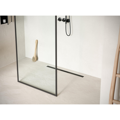 Easy drain R-line clean douchegoot 90cm mat zwart