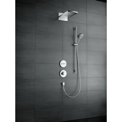 Hansgrohe Raindance select s120 glijstangset 90cm met unica s en puro wit chroom