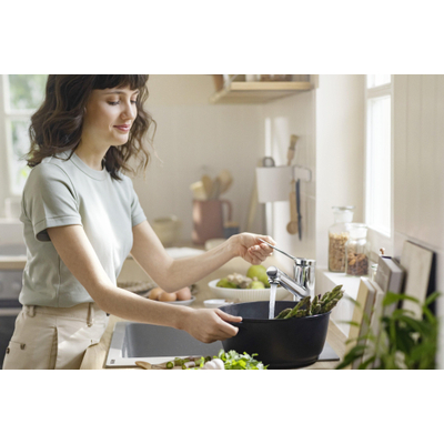 Hansgrohe Zesis M33 Robinet de cuisine - 15 cm - mono-commande - Eco - 1 jet - chrome