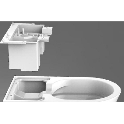 QeramiQ Luma Douche WC Unité encastrable - séparé