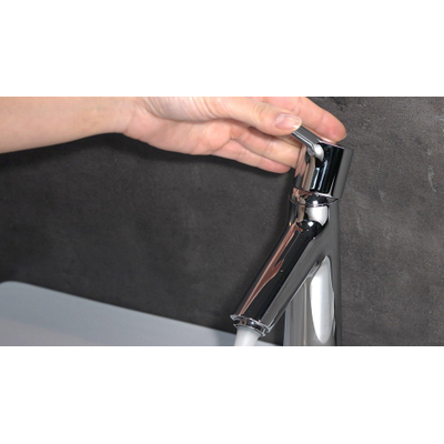 Hansgrohe Talis S wastafelkraan - 100 met waste - hoogglans chroom