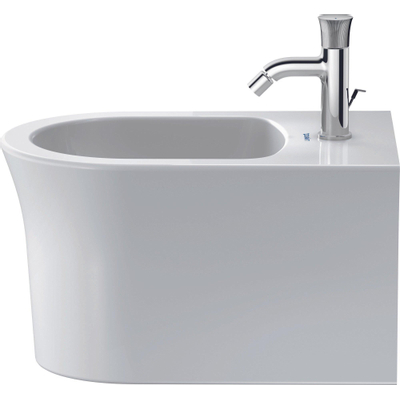 Duravit White tulip Wandbidet - 54x37x31.5cm - met overloop - wit