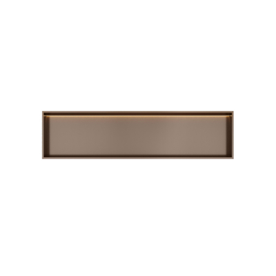 Hotbath &MORE Boîte encastrée ou niche encastrée - 30x120x10 - avec LED IP44 - Tuscan bronze