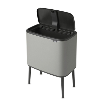 Brabantia Bo Touch Bin Afvalemmer - 36 liter - kunststof binnenemmer - mineral concrete grey