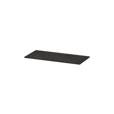 INK Topdeck Wastafelblad - 100x45x2cm - tbv onderkast - MFC - Houtskool eiken
