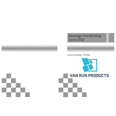 Van Rijn Products ST02 Saloondeur - 100x200cm - incl glasbehandeling - incl muurprofiel - zwart