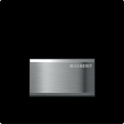 Geberit Type 50 urinioir bedieningsplaat - pneumatisch - rechthoekige knoppen - Gitzwart RAL - 9005 - zwart