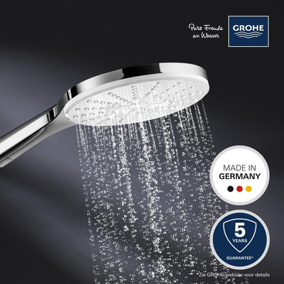 GROHE QuickFix Vitalio Douchette 15cm ronde avec 3 types de jets chrome