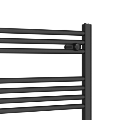 Rosani Classic radiator 60x100cm recht middenaansluiting 424 watt mat zwart OUTLETSTORE
