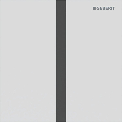 Geberit Type 40 urinioir bedieningsplaat - batterij - vierkant - matwit/easy-to-clean - mat wit