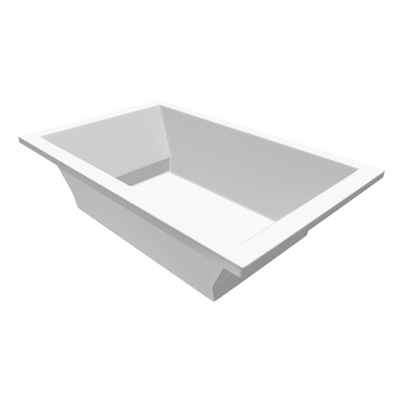 Xenz Society Baignoire Duo - 190x120x53 - bonde au milieu - acrylique - blanc