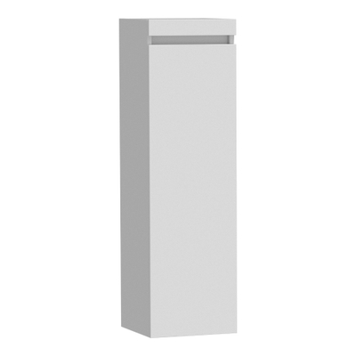 Saniclass Solution Badkamerkast - 120x35x35cm - 1 greeploze linksdraaiende deur - MDF - hoogglans wit