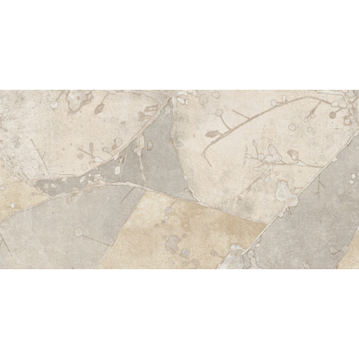 Atlas concorde solution carrelage mural et de sol 59.5x59.5cm 8mm rectifié aspect pierre naturelle beige / gris