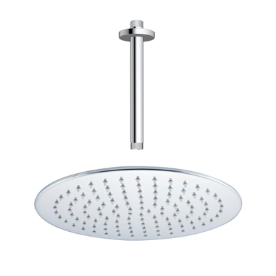 Fortifura Calvi Tête de douche - 30cm - rond - bras plafond 20cm - Chrome