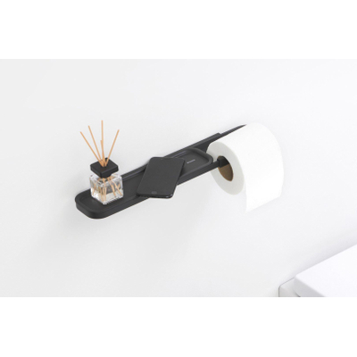 Porte-rouleau de papier toilette Brabantia MindSet - 44x11x5cm - étagère - sans couvercle - gris minéral infini