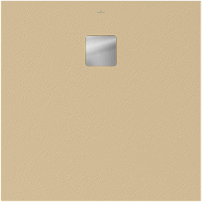 Villeroy & Boch Excello douchevloer - 90x90x4cm polyurethaan/acryl - Nature Sand (beige)