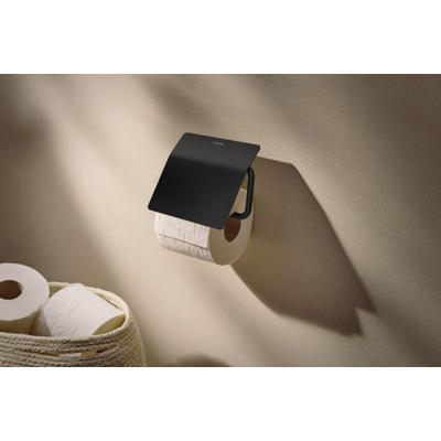 Hansgrohe AddStoris S closetrolhouder klep mat zwart