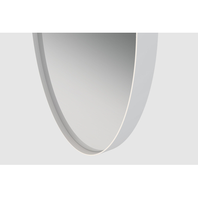 Saniclass Exclusive Line spiegel rond 100cm frame mat wit TWEEDEKANS