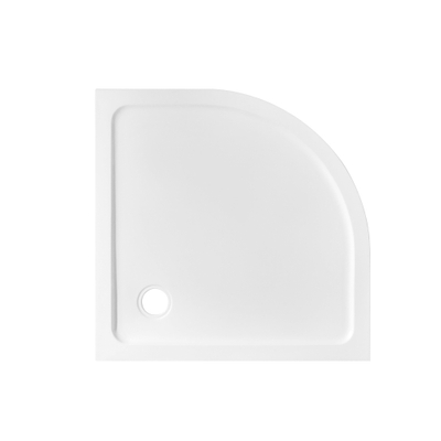 Adema Dawn receveur de douche - 80x80x4cm - quart de cercle SMC - blanc brillant
