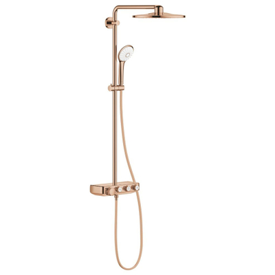 Grohe Euphoria SmartControl Regendoucheset Opbouw - hoofddouche 31cm - hannddouche rond - warm sunset (koper)