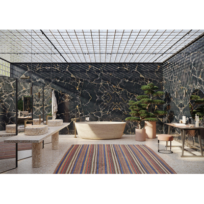 AXOR Citterio C wastafelkraan - cubic cut - eengreeps - met klikwaste - geborsteld brons