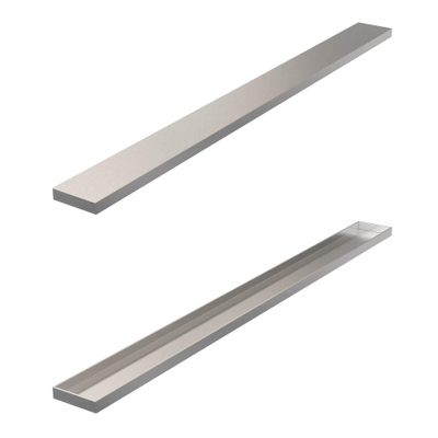 Brauer Grille de pose de carrelage - 80x7x6.8cm - flasque de sol - réversible - inox
