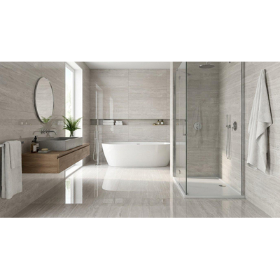 Baldocer Ceramica Venice Carrelage sol et mural - 60x120cm - rectifié - Gris poli