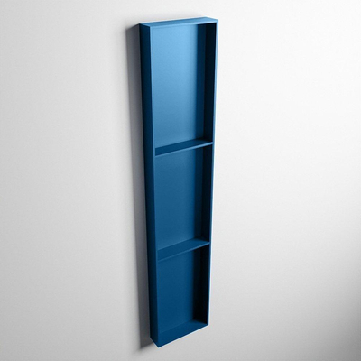 Mondiaz Easy nis 29.5x149.5x8cm voor Inbouw/opbouw 3 open vakken Solid surface Jeans/Jeans