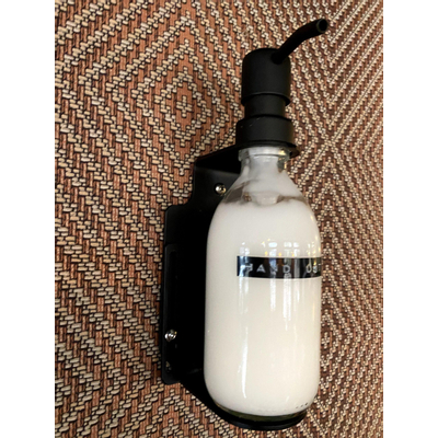 Wellmark Porte-savon mural pour 1 distributeur de savon Noir mat