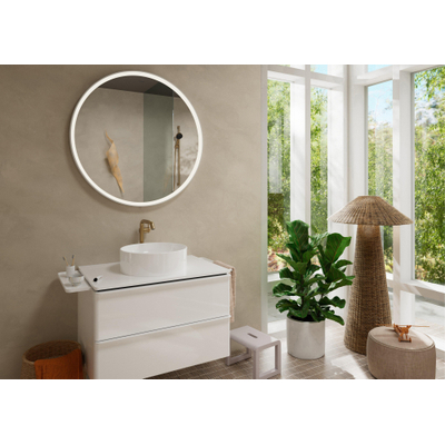 Hansgrohe Tecturis s Eengreeps wastafelkraan - 240 Fine - coolstart - voor waskommen - zonder waste - geborsteld brons