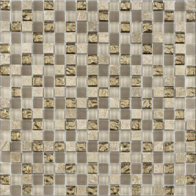 Ceralto Brilja Mosaic Mozaiektegel - 29.8x29.8cm - 8.0mm - Pompeii brown